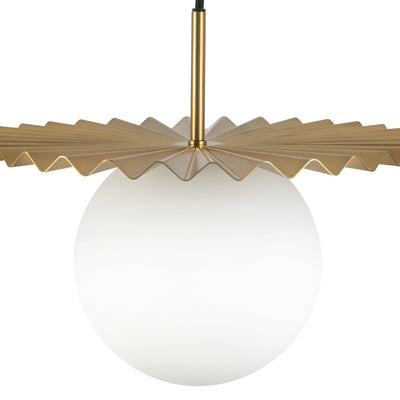 Plume 14-in Steel Pendant