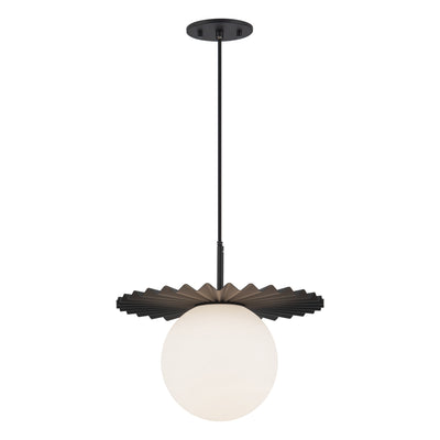 Plume 14-in Steel Pendant