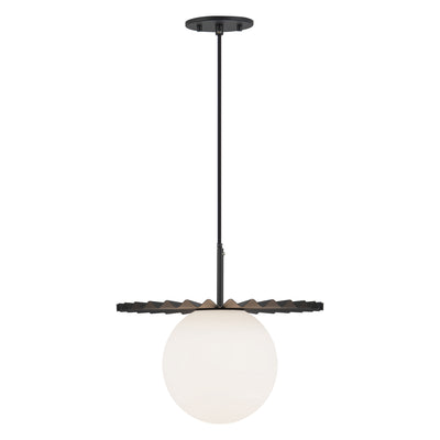 Plume 14-in Steel Pendant