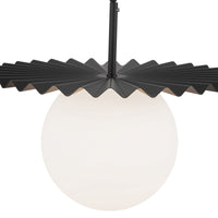 Plume 14-in Steel Pendant