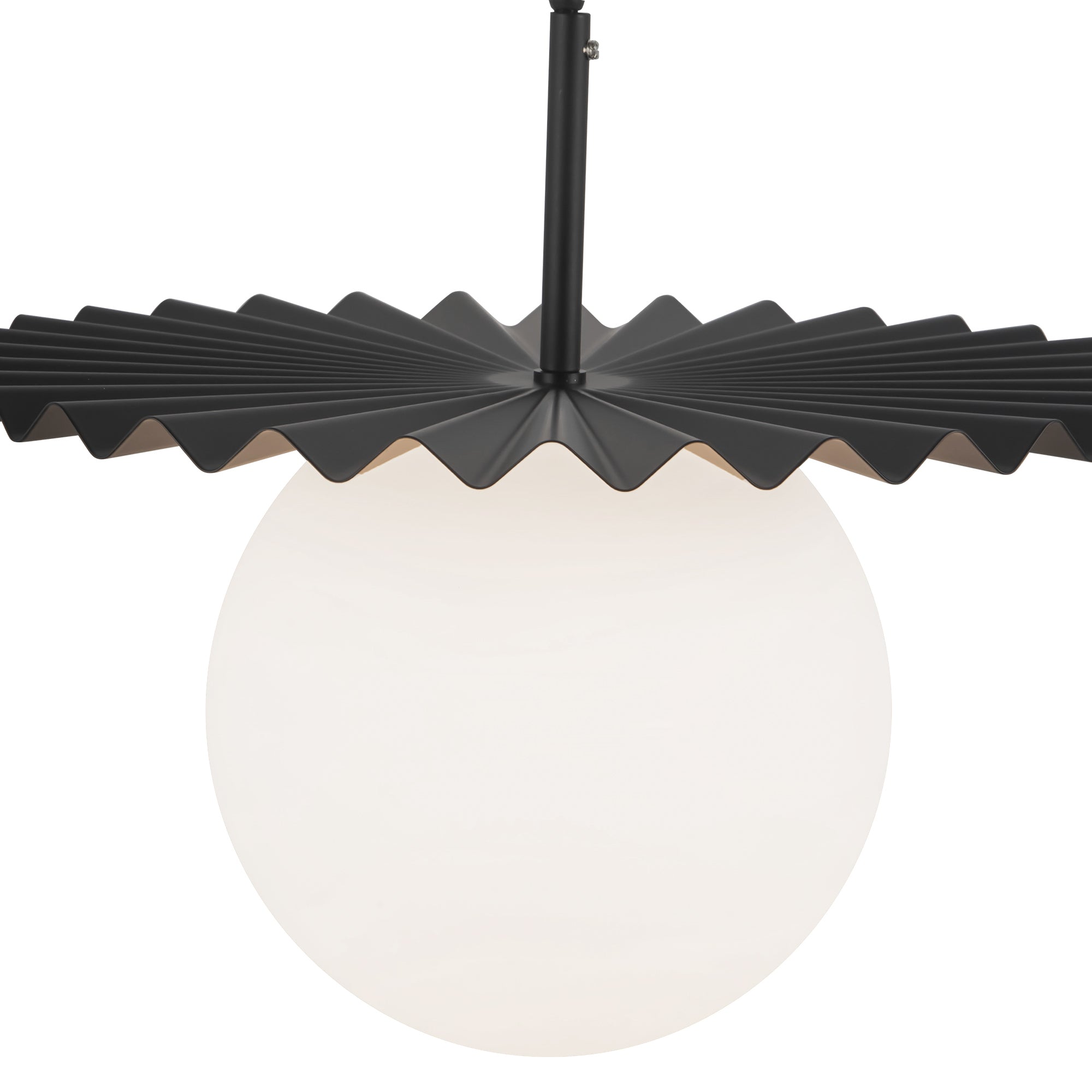 Plume 14-in Steel Pendant