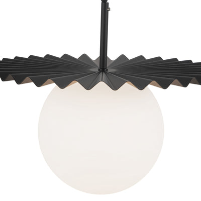 Plume 14-in Steel Pendant