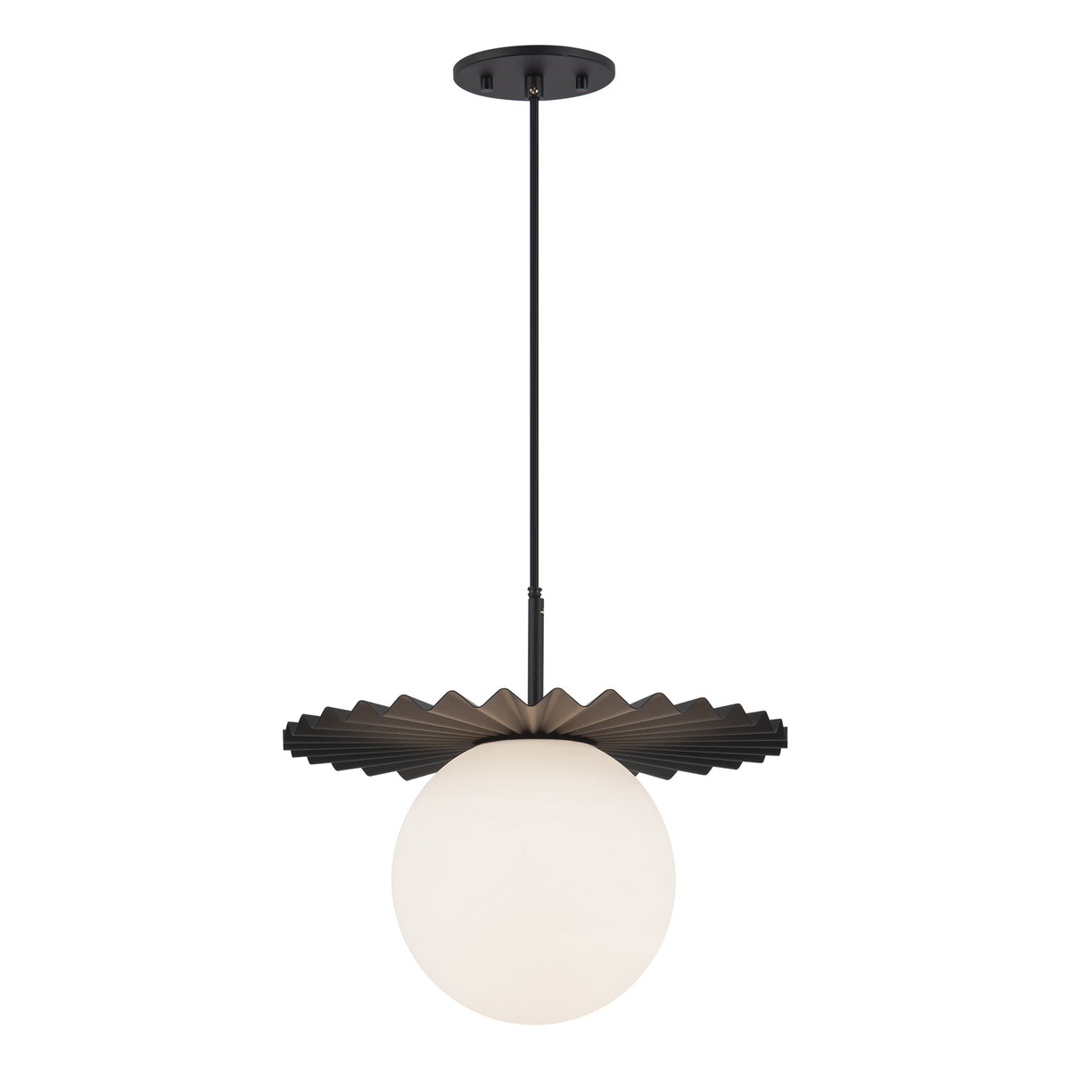 Plume 14-in Steel Pendant