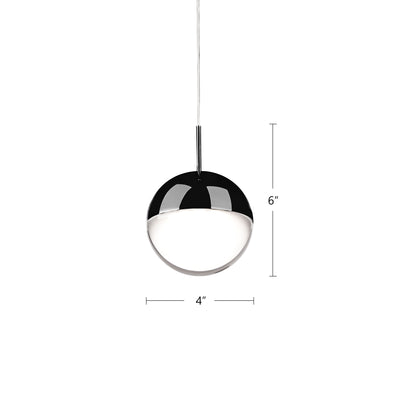 Pluto 4-in Steel Pendant