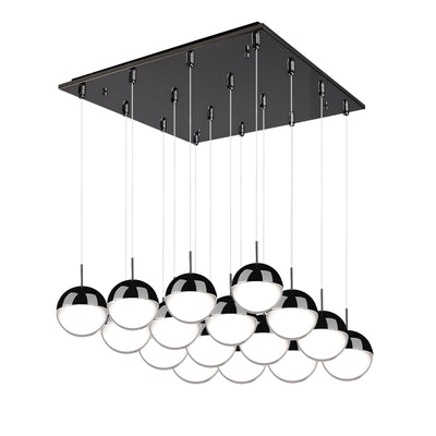 Pluto 20-in Steel Multi Pendant