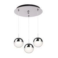 Pluto 11-in Steel Multi Pendant