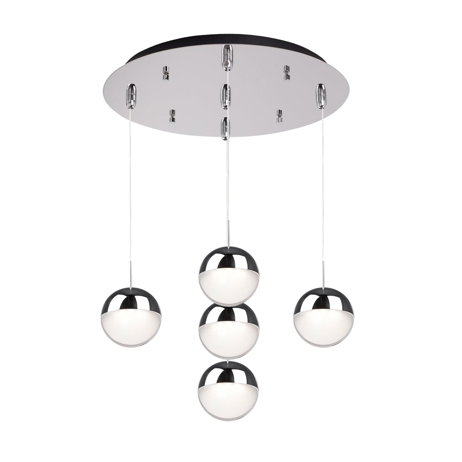 Pluto 14-in Steel Multi Pendant