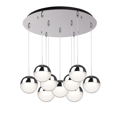 Pluto 18-in Steel Multi Pendant