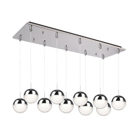 Pluto 27-in Steel Multi Pendant