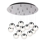 Pluto 24-in Steel Multi Pendant