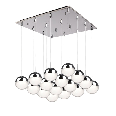 Pluto 20-in Steel Multi Pendant