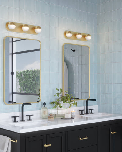 Pluto 21-in Steel Vanity Light