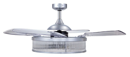 Corbelle 48 Inch 3 Light Chrome Fan with Retractable Blades