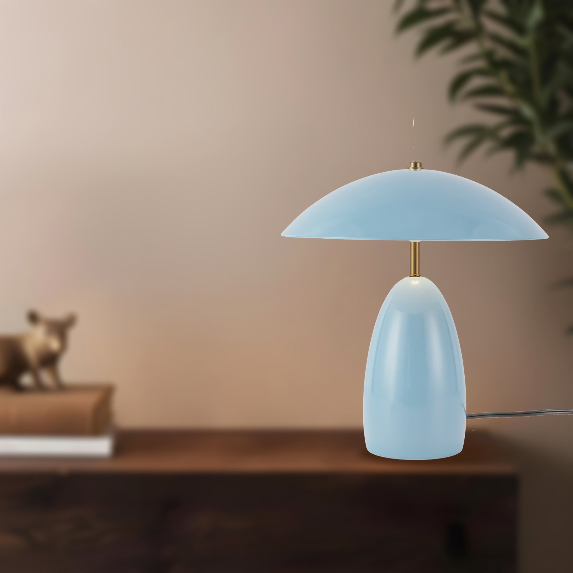 Poppy 12-in Aluminum Table Lamp
