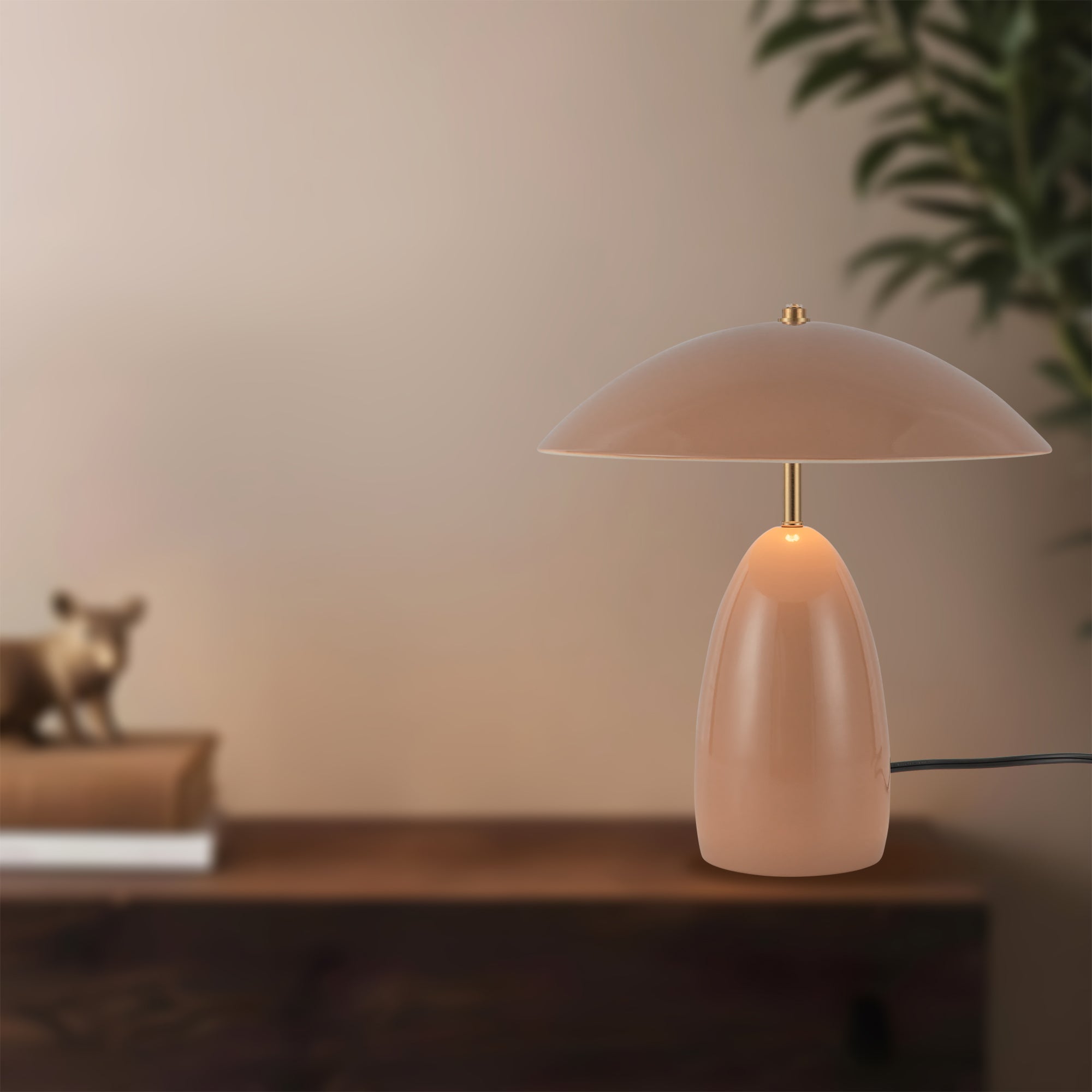 Poppy 12-in Aluminum Table Lamp