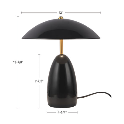 Poppy 12-in Aluminum Table Lamp