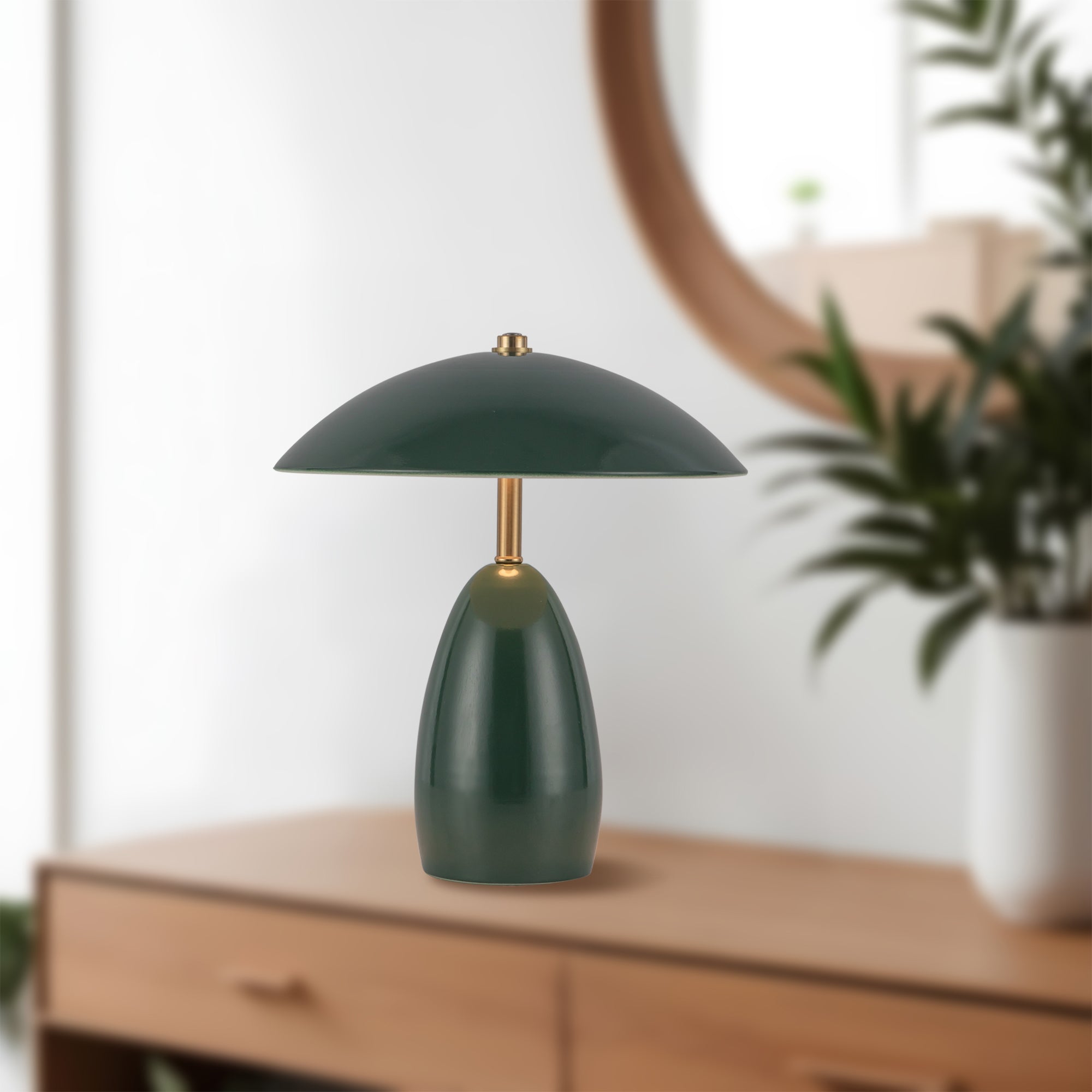 Poppy 9-in Aluminum Table Lamp