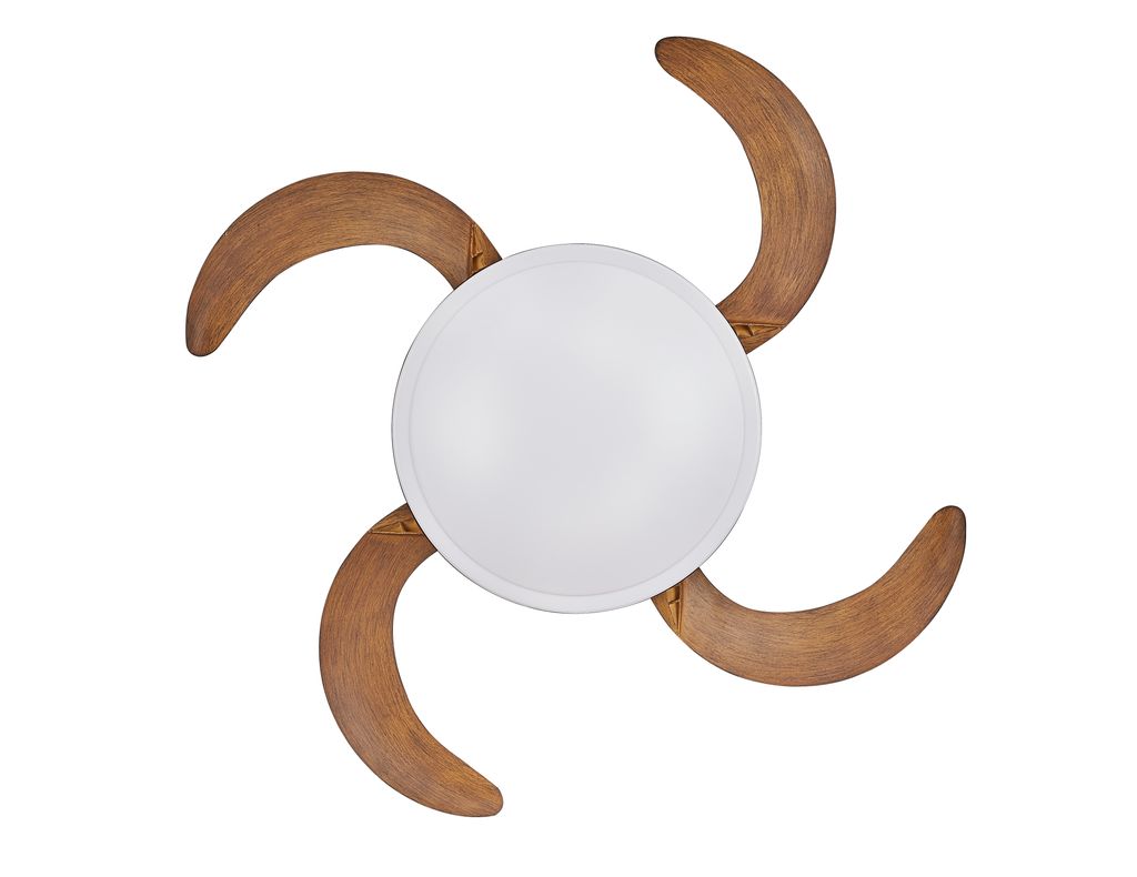 EVO2 48 Inch 3 Light Bronze Fan with Retractable Blades