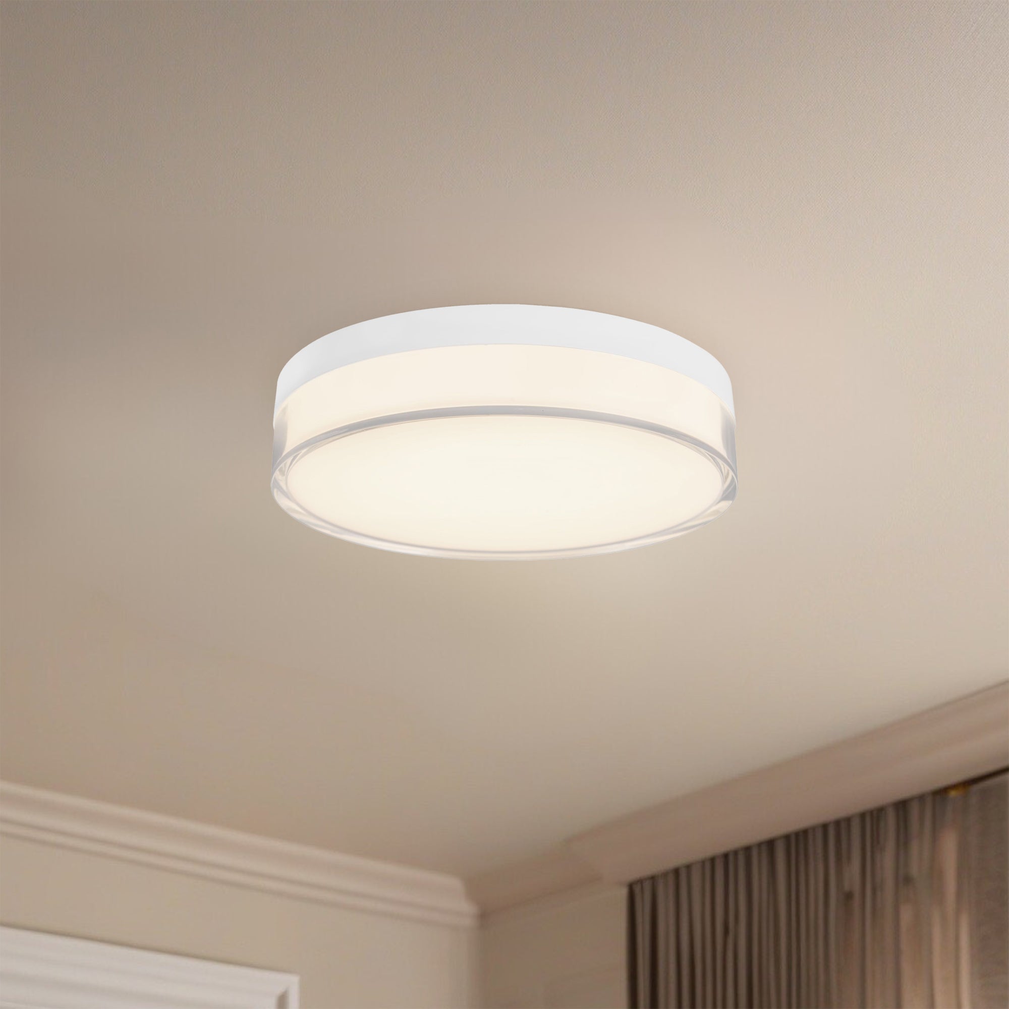 Quara 7-in Aluminum Flush Mount