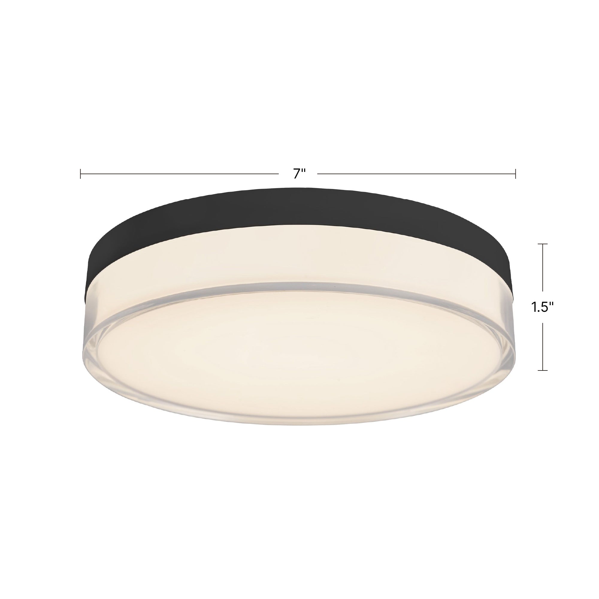 Quara 7-in Aluminum Flush Mount