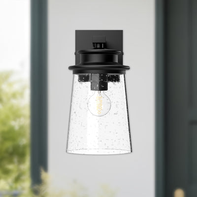 Quincy 6-in Steel Outdoor Wall Sconce
