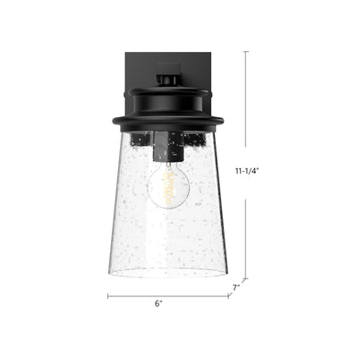 Quincy 6-in Steel Outdoor Wall Sconce