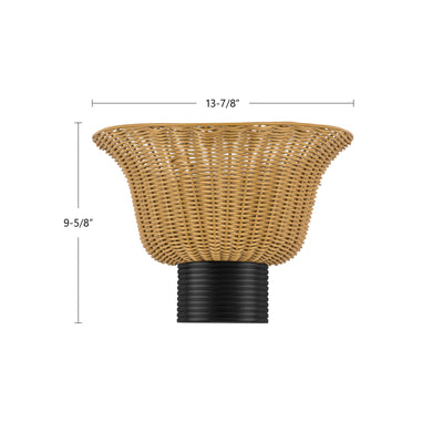Rancho 14-in Aluminum Vanity Light