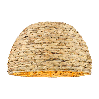 Woven Rattan 15.75-Inch Dome Natural Fiber Shade