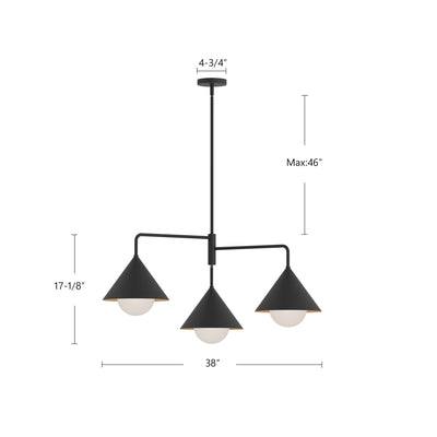 Remy 38-in Steel Chandelier