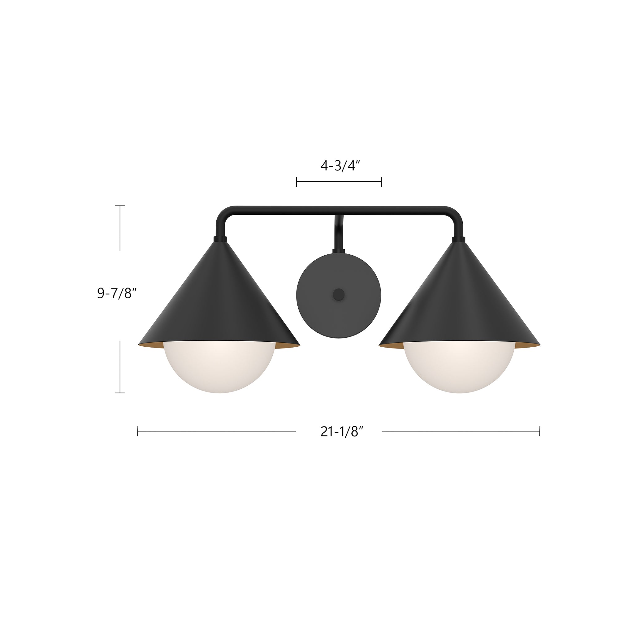 Remy 21-in Steel Vanity Light