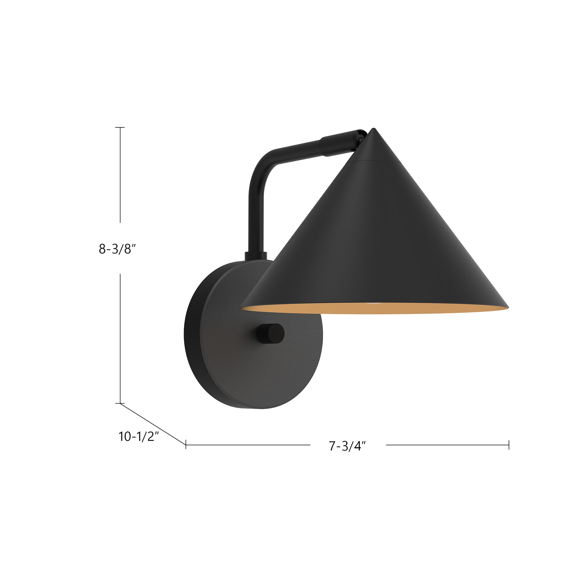 Remy 7-in Steel Vanity Light