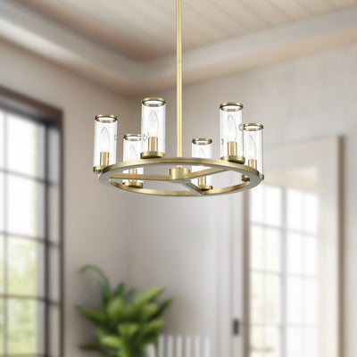 Revolve 19-in Steel Chandelier