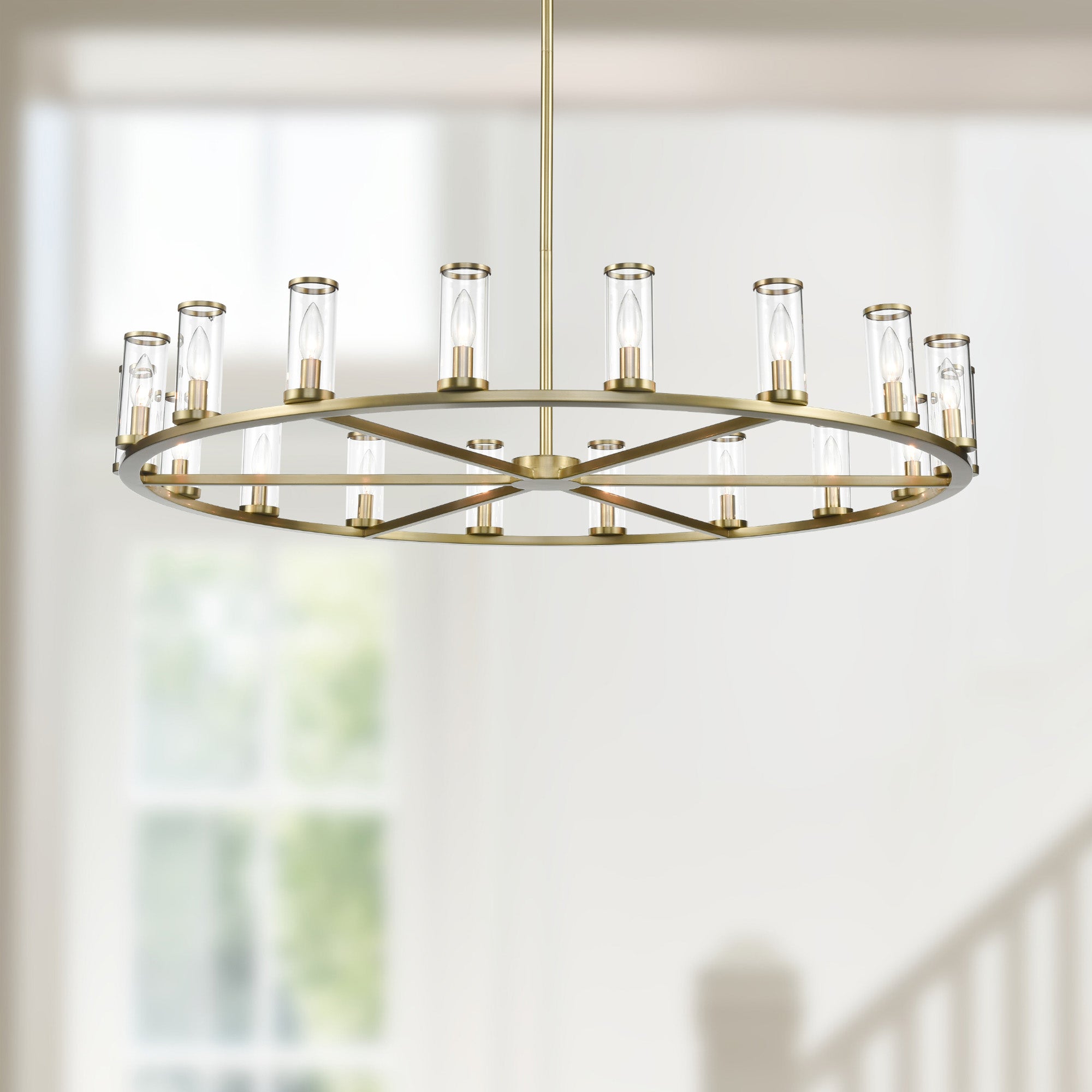 Revolve 48-in Steel Chandelier