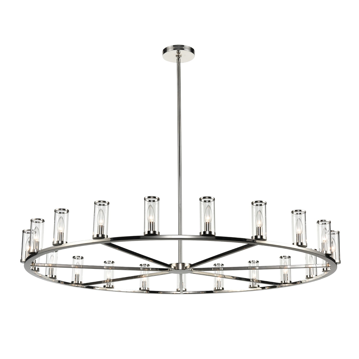 Revolve 61-in Steel Chandelier