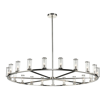 Revolve 61-in Steel Chandelier