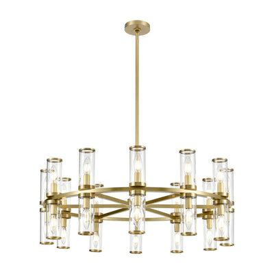 Revolve 33-in 24 Lights Steel Chandelier