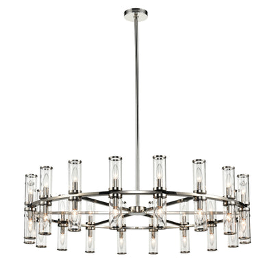 Revolve 48-in 36 Lights Steel Chandelier