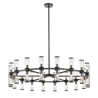 Revolve 48-in 36 Lights Steel Chandelier