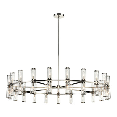 Revolve 61-in 42 Lights Steel Chandelier
