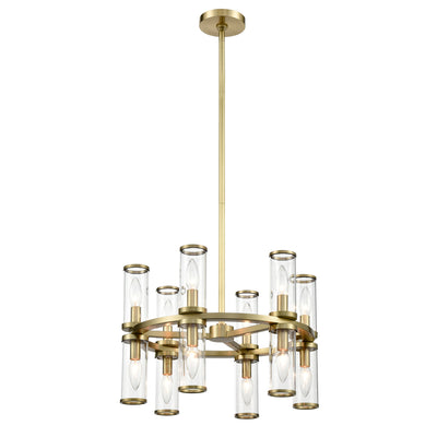 Revolve 19-in 12 Lights Steel Chandelier