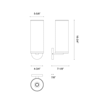 Revolve II 16-in Steel Vanity Light