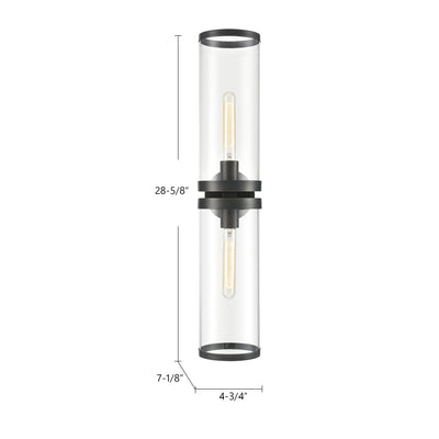 Revolve II 28-in Steel Vanity Light