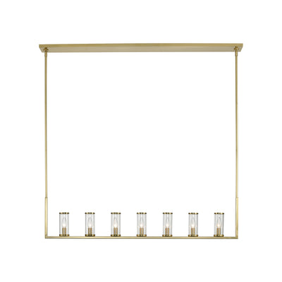Revolve Clear 7 Lights Linear Pendant