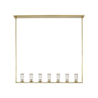 Revolve Clear 7 Lights Linear Pendant