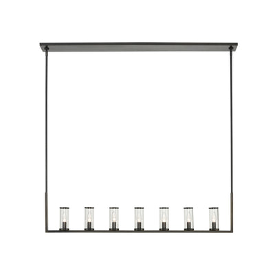 Revolve Clear 7 Lights Linear Pendant