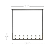 Revolve Clear 7 Lights Linear Pendant