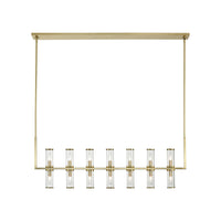 Revolve Clear 14 Lights Linear Pendant