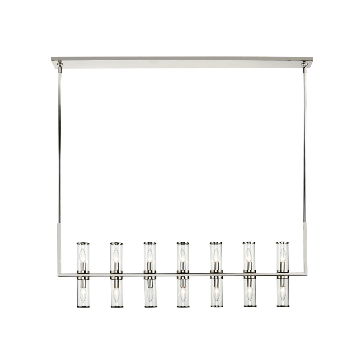 Revolve Clear 14 Lights Linear Pendant