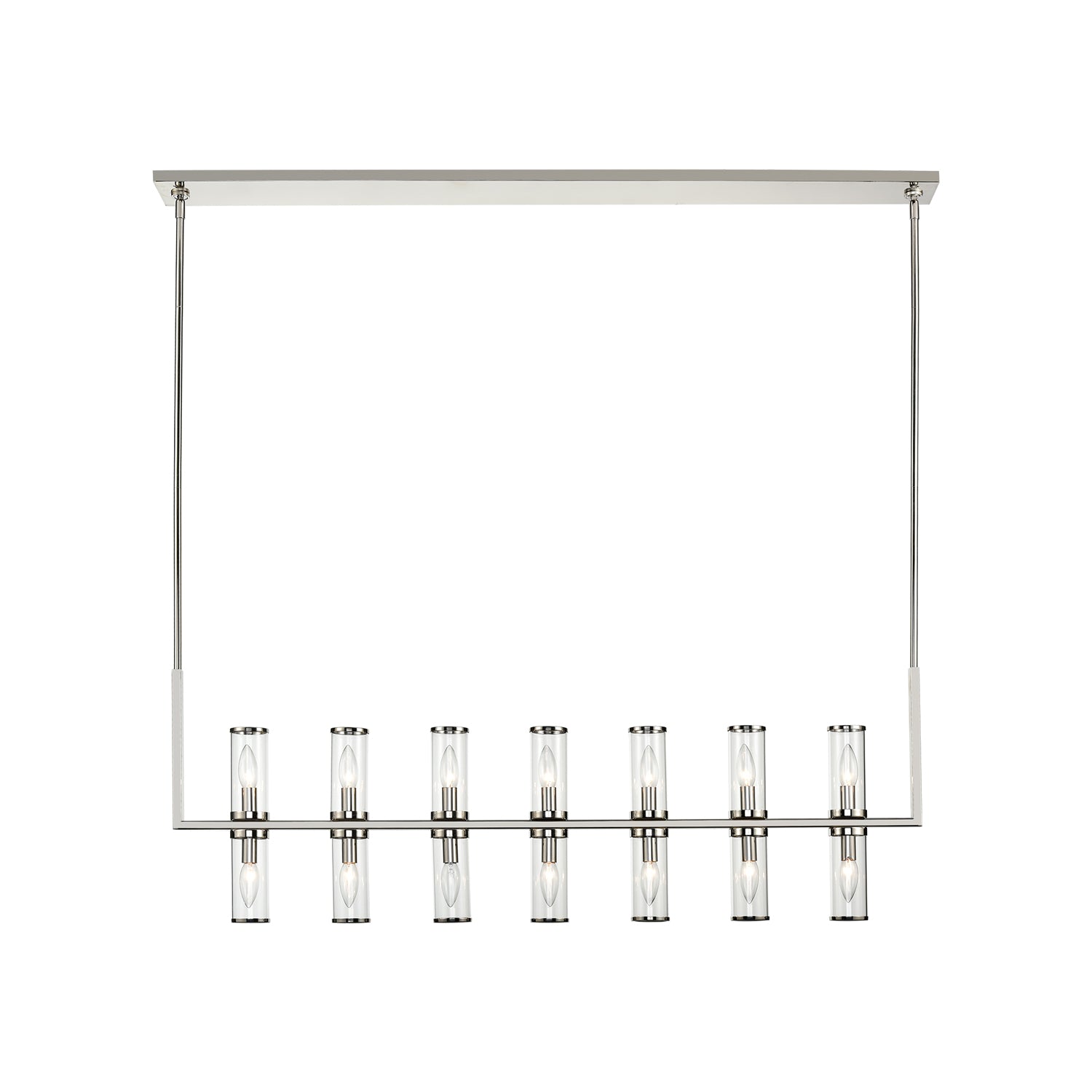 Revolve Clear 14 Lights Linear Pendant