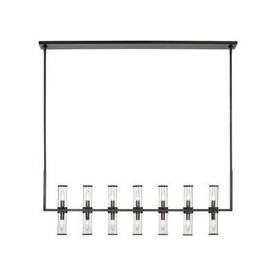 Revolve Clear 14 Lights Linear Pendant